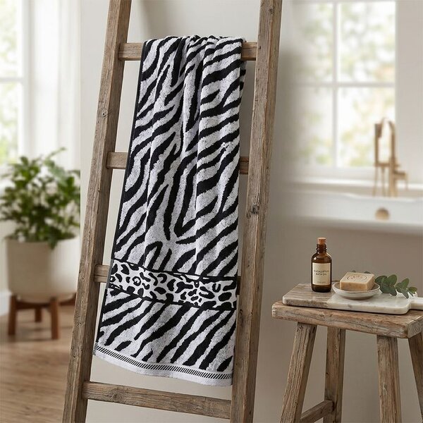 Súprava 2 ks žakárových osušiek ZEBRA sivá 70 x 140 cm