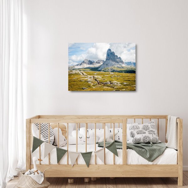 Sklenený obraz - Talianske Dolomity (70x50 cm)