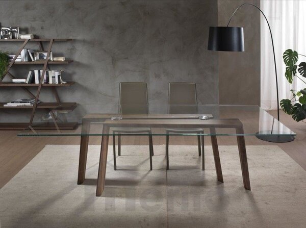 TEN FOR TEN sklenený stôl dizajnový stôl podnož masív Pacini&Cappelini