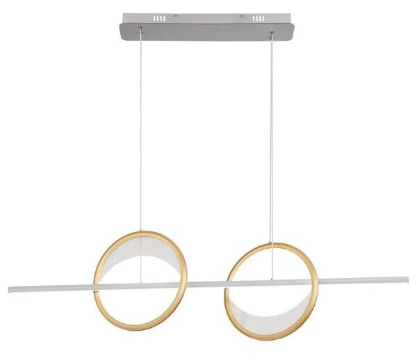 GLOBO 67333-40H UMBRA závesné svietidlo LED 40W/1761lm 2700-6500K strieborná, zlatá, biela, diaľkový ovládač