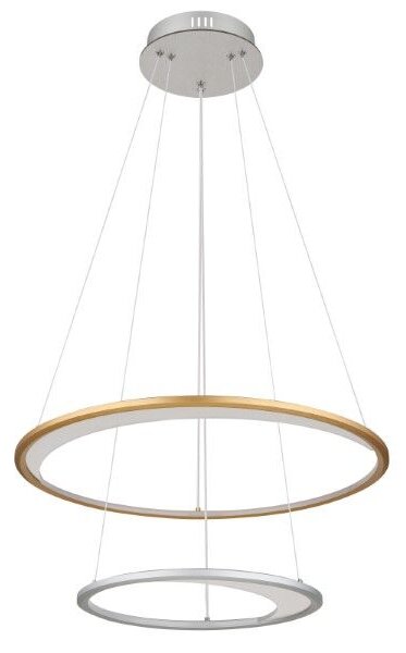 GLOBO 67333-44H UMBRA závesné svietidlo D617mm LED 40W/2127lm 2700-6500K strieborná, zlatá, biela, diaľkový ovládač