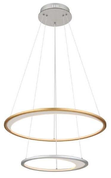 GLOBO 67333-44H UMBRA závesné svietidlo D617mm LED 40W/2127lm 2700-6500K strieborná, zlatá, biela, diaľkový ovládač