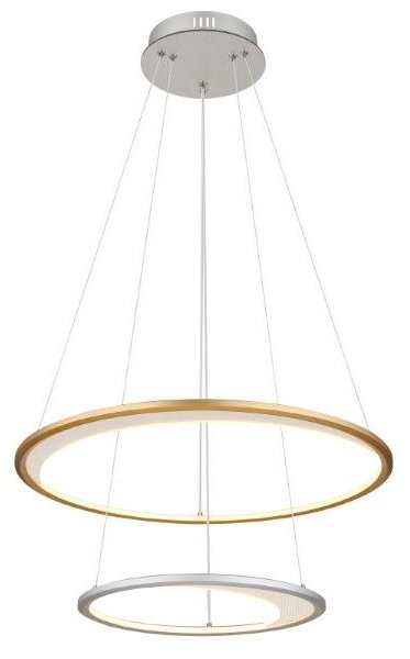 GLOBO 67333-44H UMBRA závesné svietidlo D617mm LED 40W/2127lm 2700-6500K strieborná, zlatá, biela, diaľkový ovládač