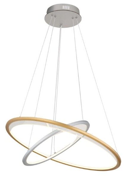 GLOBO 67333-44H UMBRA závesné svietidlo D617mm LED 40W/2127lm 2700-6500K strieborná, zlatá, biela, diaľkový ovládač