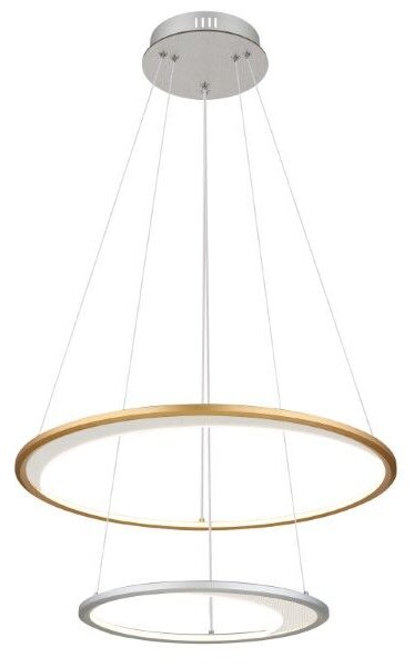 GLOBO 67333-44H UMBRA závesné svietidlo D617mm LED 40W/2127lm 2700-6500K strieborná, zlatá, biela, diaľkový ovládač