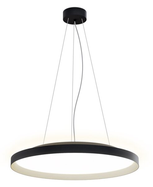 LED2 32749737DT MOON 60 P/N-Z závesné svietidlo s horným podsvietením čierne s champagne lemom stmie