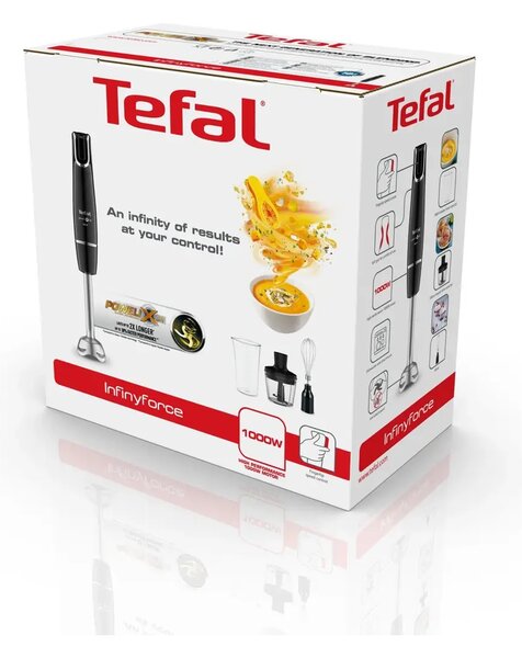 Infinyforce 3v1 Tyčový mixér, čierny TEFAL HB943838