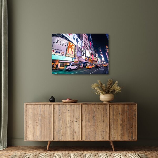 Sklenený obraz - New York Theater District (70x50 cm)