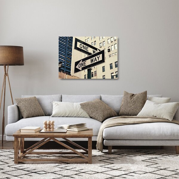 Sklenený obraz - New York ONE WAY (70x50 cm)