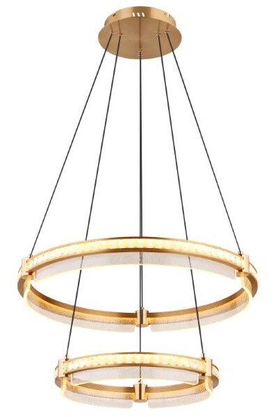 GLOBO 67196-78H BLONDIE závesné svietidlo D600mm LED 78W/4143lm 2700-6000K zlatá, priehľadná, diaľkový ovládač