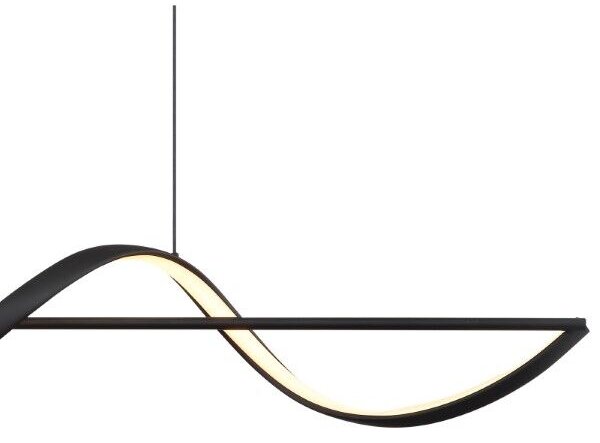 GLOBO 67207-24 VIOLINO závesné svietidlo LED 24W/1000lm 3000K čierna, opal