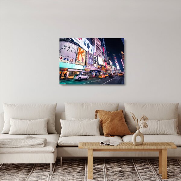 Sklenený obraz - New York Theater District (70x50 cm)