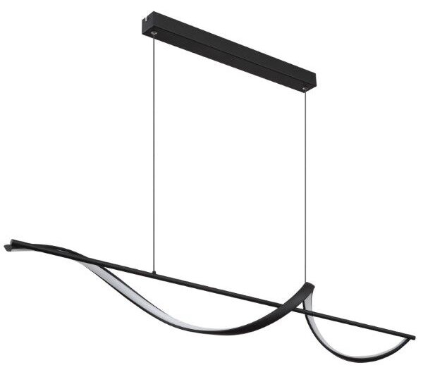 GLOBO 67207-24 VIOLINO závesné svietidlo LED 24W/1000lm 3000K čierna, opal