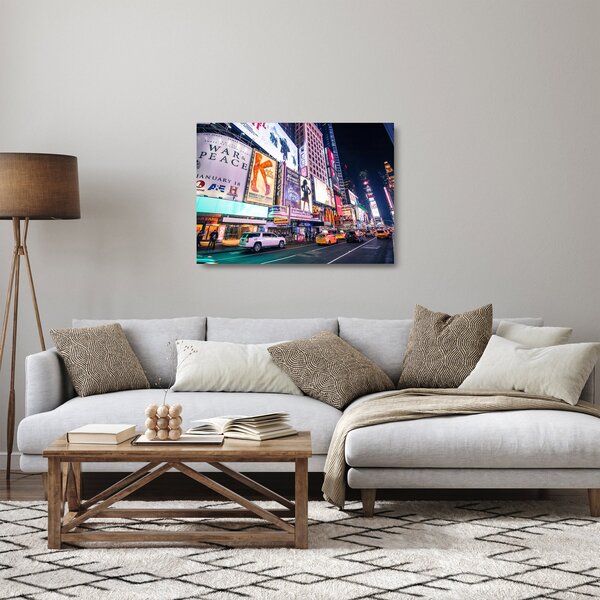 Sklenený obraz - New York Theater District (70x50 cm)
