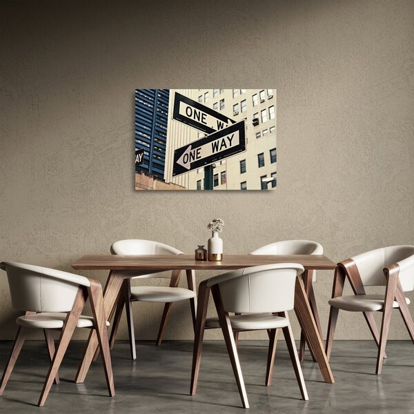 Sklenený obraz - New York ONE WAY (70x50 cm)