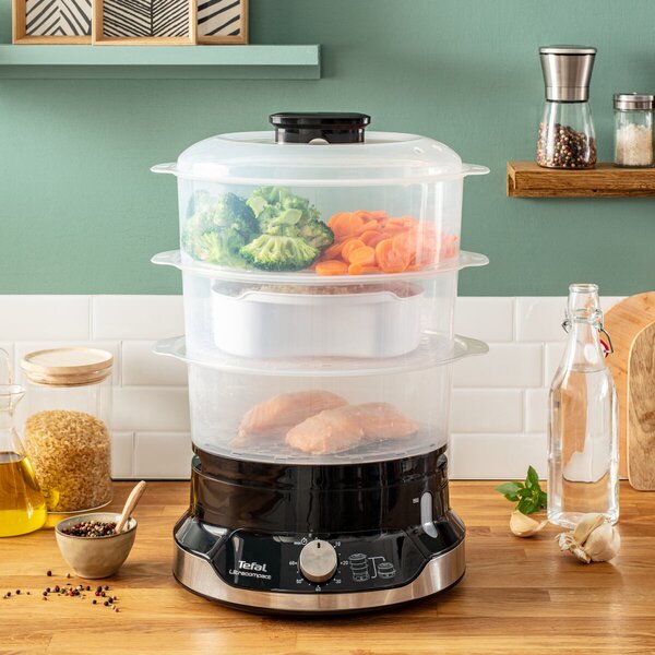 Ultracompact Parný hrniec, strieborný/čierny TEFAL VC204810