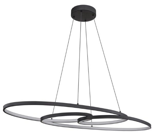 GLOBO 67177-40 SPIRA závesné svietidlo LED 39W/1880lm 2700+4000+6500K čierna matná, biela