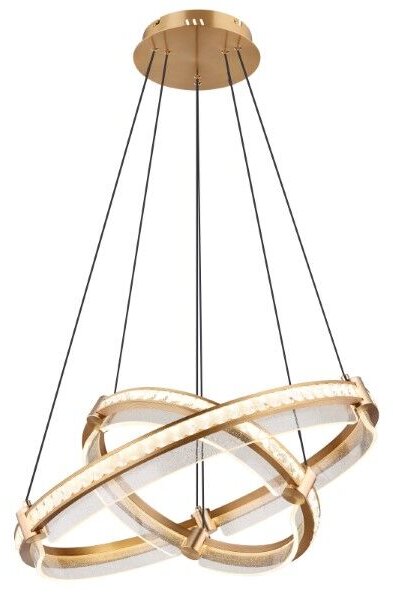 GLOBO 67196-78H BLONDIE závesné svietidlo D600mm LED 78W/4143lm 2700-6000K zlatá, priehľadná, diaľkový ovládač