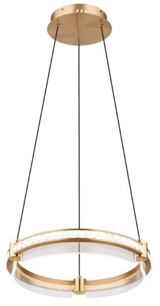 GLOBO 67196-36H BLONDIE závesné svietidlo D400mm LED 36W/2000lm 2700-6000K zlatá, priehľadná, diaľkový ovládač