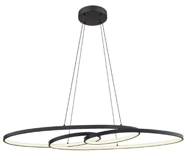 GLOBO 67177-40 SPIRA závesné svietidlo LED 39W/1880lm 2700+4000+6500K čierna matná, biela