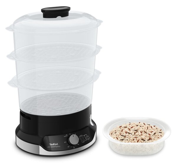 Ultracompact Parný hrniec, strieborný/čierny TEFAL VC204810
