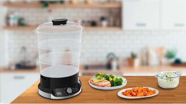 Ultracompact Parný hrniec, strieborný/čierny TEFAL VC204810