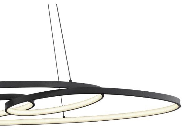 GLOBO 67177-40 SPIRA závesné svietidlo LED 39W/1880lm 2700+4000+6500K čierna matná, biela