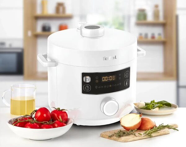 Turbo Cuisine Multifunkčný elektrický hrniec, biely TEFAL CY754130