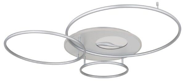 GLOBO 48466-70A INVERTINA stropné svietidlo LED 70W/4599lm 2700-6500K strieborná, biela, diaľkový ovládač, zrkadlový 3D efekt