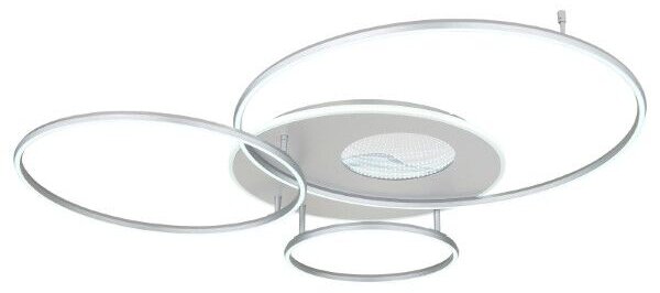 GLOBO 48466-70A INVERTINA stropné svietidlo LED 70W/4599lm 2700-6500K strieborná, biela, diaľkový ovládač, zrkadlový 3D efekt