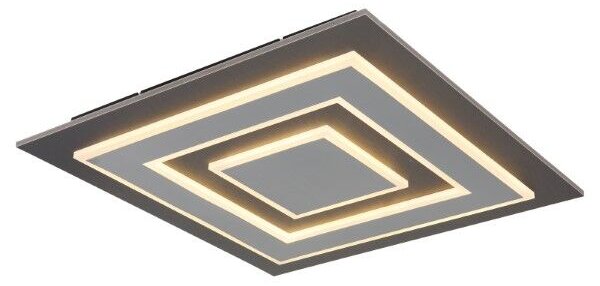 GLOBO 48033-40 JAYDEN stropné svietidlo LED 480x480mm 40W/840lm 3000K antracit, šedá, biela