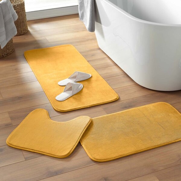 Žltá kúpeľňová predložka 50x120 cm Vitamine – douceur d'intérieur