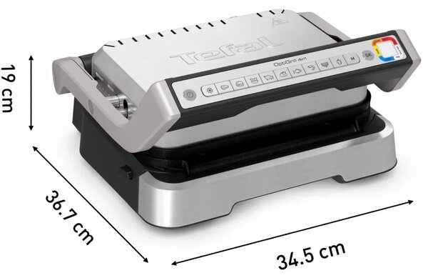 OptiGrill 2v1 Elektrický kontaktný gril, nerezový TEFAL GC773D30