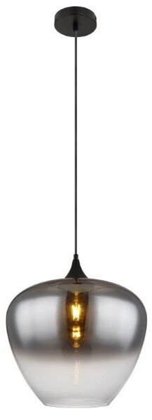 GLOBO 15548H2 MAXY závesné svietidlo D400mm 1xE27 čierna matná, dymová