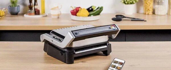 OptiGrill 2v1 Elektrický kontaktný gril, nerezový TEFAL GC773D30
