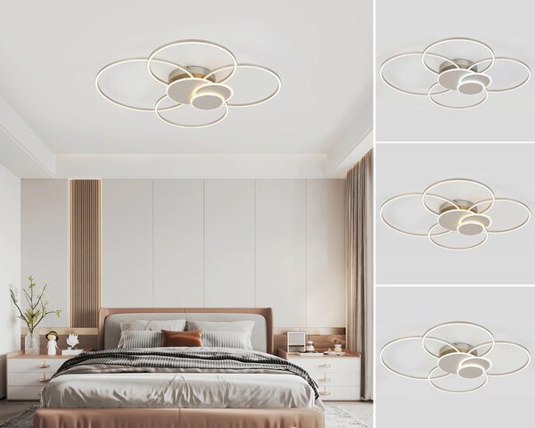 STROPNÉ LED SVIETIDLO, 90,5/81/9,5 cm Novel - Interiérové svietidlá