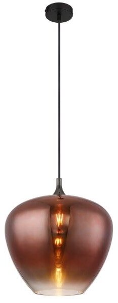 GLOBO 15548H2G MAXY závesné svietidlo D400mm 1xE27 čierna, medená
