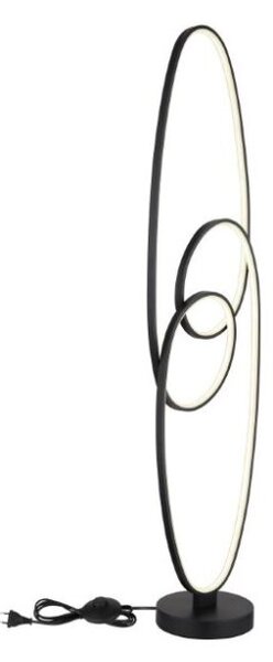 GLOBO 67177-36S SPIRA stojacia lampa LED V1220mm 39W/1890lm 2700+4000+6500K čierna matná, biela