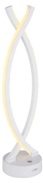 GLOBO 58457W HELA dotyková stolná lampička LED V410mm 1W/25lm 3000K biela, vrátane batérie CR18650 1800mAh, USB-A 2.0 - USB-C