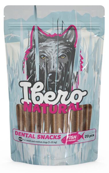 Cold Pressed Dentálny Snack ryba/paštrnák, S/M, 20 ks IBERO 1005752