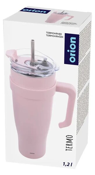 Termo Termohrnček 1,2 l, nerez/plast, ružový ORION 112283