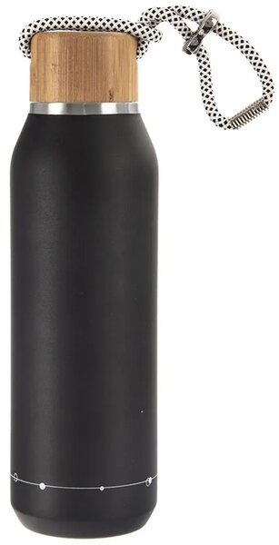 Termofľaša 0,6 l, nerez/bambus, čierna ORION 830636