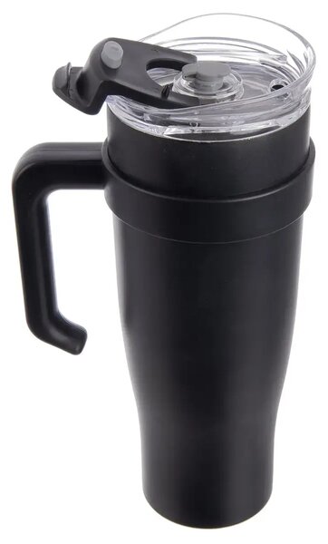 Termohrnček 1,2 l, nerez/plast, čierny ORION 112284