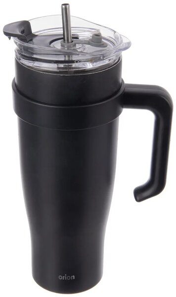 Termohrnček 1,2 l, nerez/plast, čierny ORION 112284