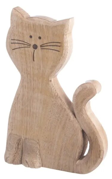 Kočka Micka 30,5 cm, mangové drevo ORION 351858