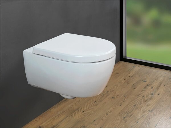 Záchodová doska s automatickým zatváraním 35,5 x 46 cm Exclusive No. 9 – Wenko