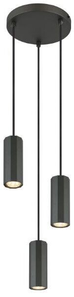 GLOBO 57918-3H JAMES závesné svietidlo D210mm 3xGU10 tmavošedá