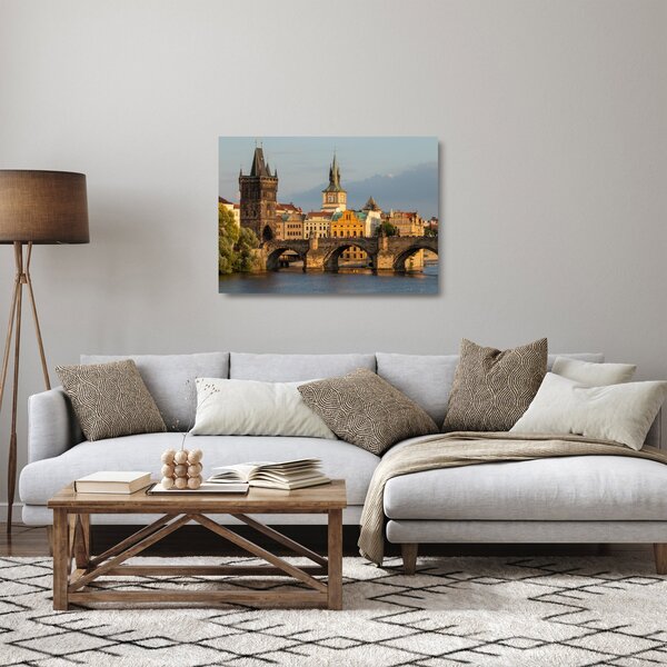 Sklenený obraz - Karlov most (70x50 cm)