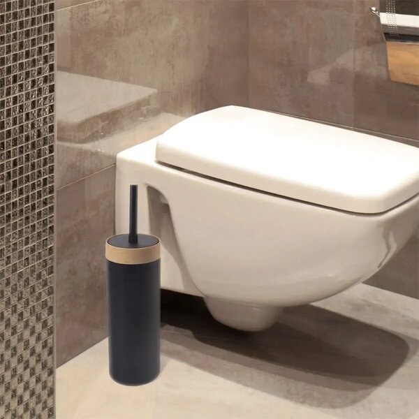 Black Súprava na WC, plastová, čierna ORION 540659