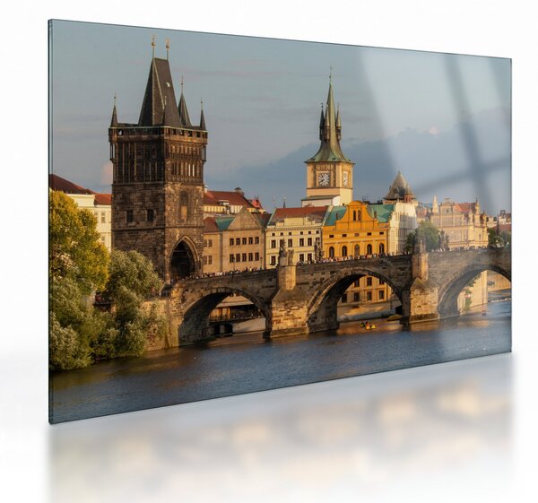 Sklenený obraz - Karlov most (70x50 cm)